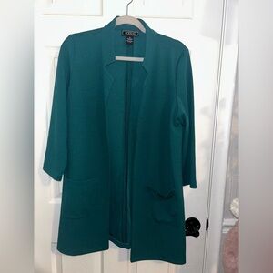 NYC Teal Women's Half Sleeve Blazer